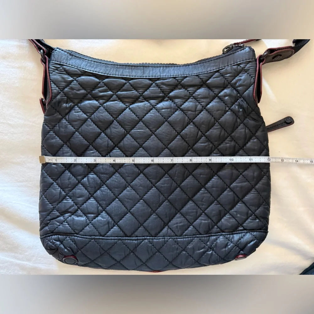 MZ Wallace Quilted Small Mia Crossbody Bag - Black - Picture 7 of 12